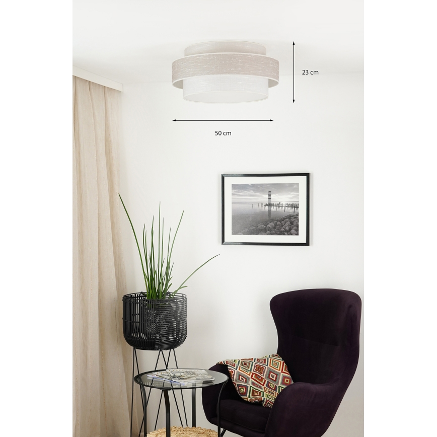 Brilagi - Laevalgusti DOVER SPACE LED/12W/230V d. 50 cm 3000K/4000K/6400K hall/kreemikas