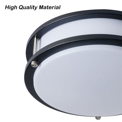 Brilagi - Laevalgusti ELARO 2xE27/40W/230V, läbimõõt 26 cm, must