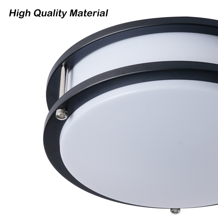 Brilagi - Laevalgusti ELARO 2xE27/40W/230V, läbimõõt 26 cm, must