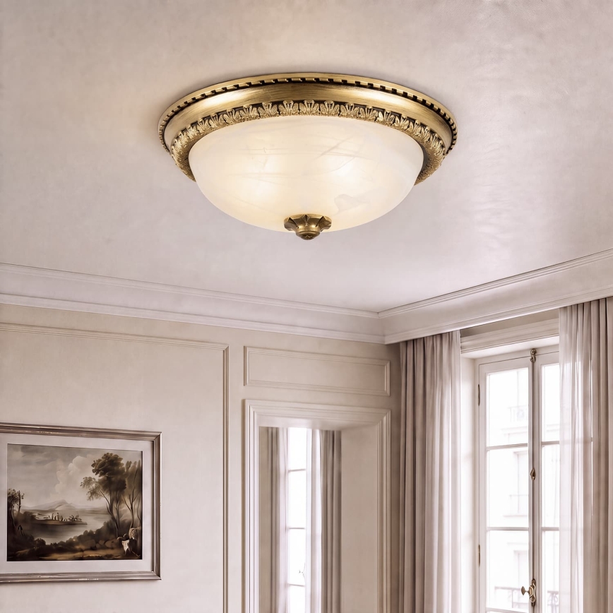 BRILAGI - Laevalgusti FRESCO 2xE27/40W/230V, läbimõõt 30 cm, messing