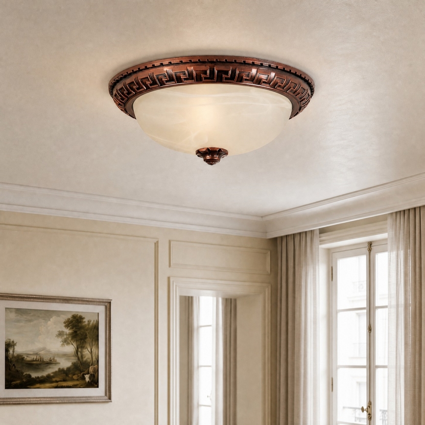 BRILAGI - Laevalgusti FRESCO 2xE27/40W/230V, läbimõõt 30 cm, vaskne