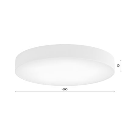 Brilagi - laevalgusti liikumisanduriga CLARE 5xE27/40W/230V, läbimõõt 60 cm, valge