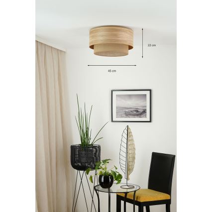 Brilagi - Laevalgusti MONTANA BOHO 1xE27/15W/230V d. 45 cm pruun