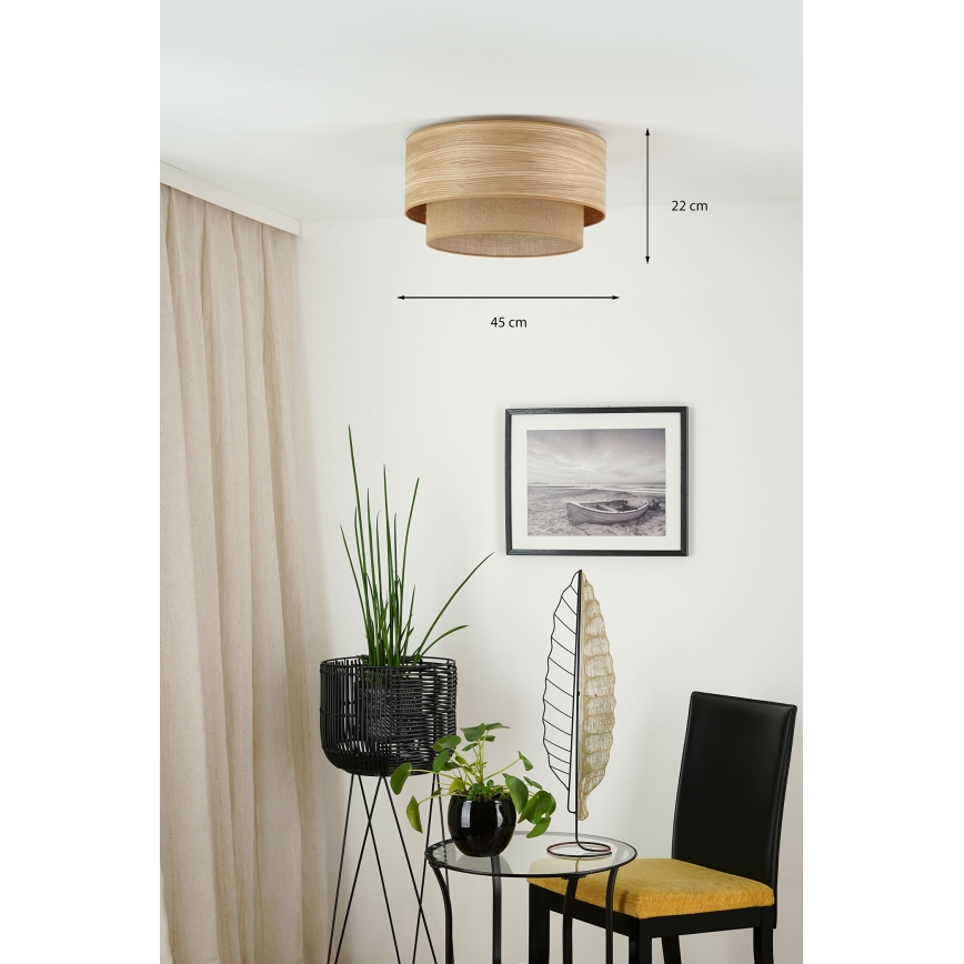 Brilagi - Laevalgusti MONTANA BOHO 1xE27/15W/230V d. 45 cm pruun