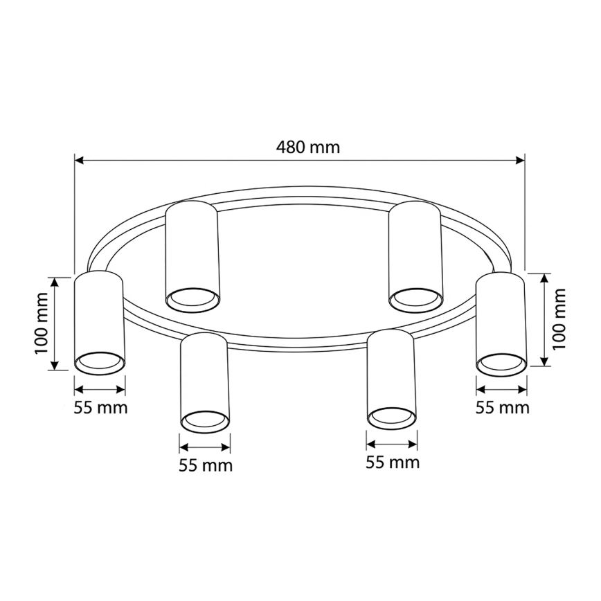 BRILAGI - Laevalgusti SELE 6xGU10/30W/230V beež