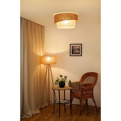 Brilagi - Laevalgusti SHINE 1xE27/15W/230V d. 50 cm beež/kreemikas