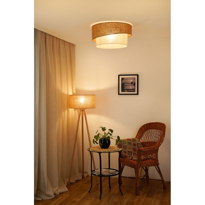 Brilagi - Laevalgusti SHINE 1xE27/15W/230V d. 50 cm beež/kreemikas