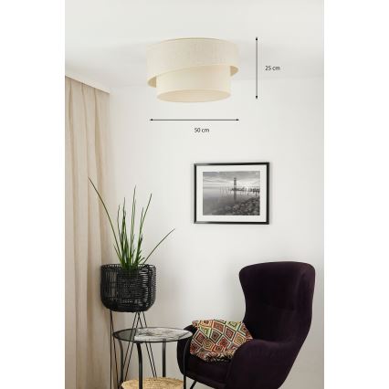 Brilagi - Laevalgusti SHINE 1xE27/15W/230V d. 50 cm kreemikas