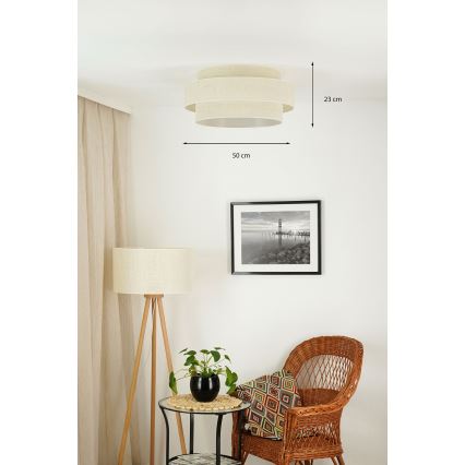 Brilagi - Laevalgusti SPACE YUTE LED/12W/230V d. 50 cm 3000K/4000K/6400K kreemikas