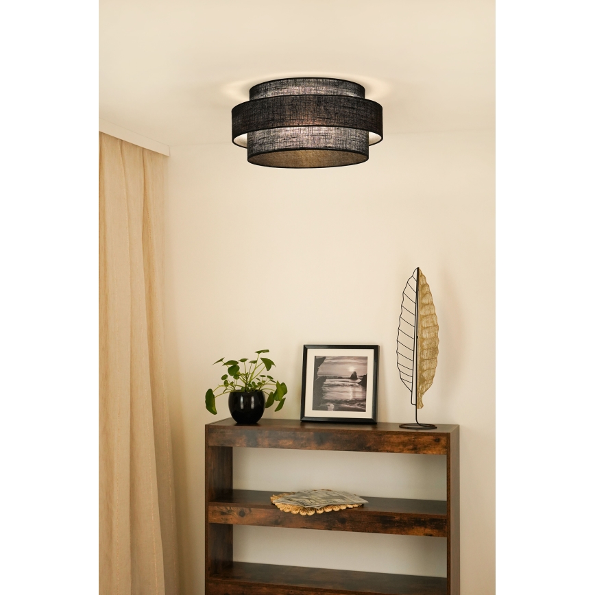 Brilagi - Laevalgusti SPACE YUTE LED/12W/230V d. 50 cm 3000K/4000K/6400K must