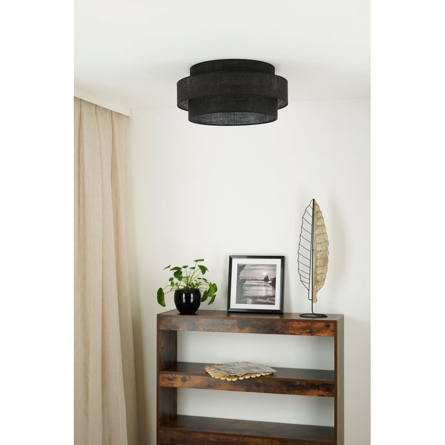 Brilagi - Laevalgusti SPACE YUTE LED/12W/230V d. 50 cm 3000K/4000K/6400K must
