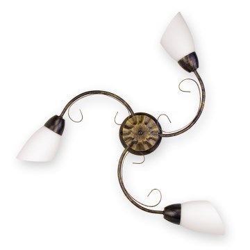 BRILAGI - laevalgusti VINE 3xE27/40W/230V, läbimõõt 75 cm, patina/messing