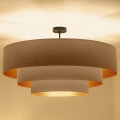 Brilagi - Lakke kinnitatav lühter LUNETA 3xE27/60W/230V läbimõõt 80 cm beež/kuldne