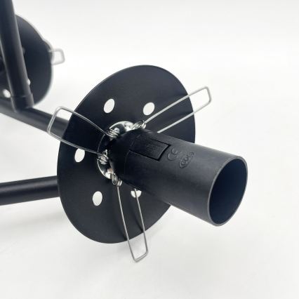 Brilagi - lakke kinnitatav lühter MALIVA 3xE14/15W/230V must/valge