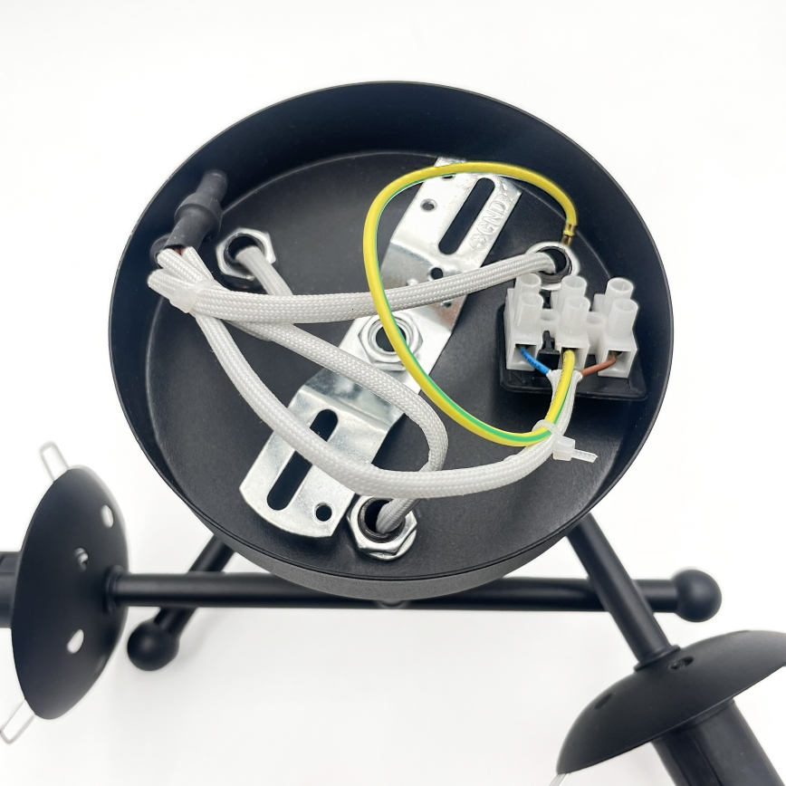 Brilagi - lakke kinnitatav lühter MALIVA 3xE14/15W/230V must/valge