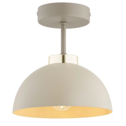 Brilagi - lakke kinnitatav lühter MOON 1xE27/60W/230V beež/kuldne