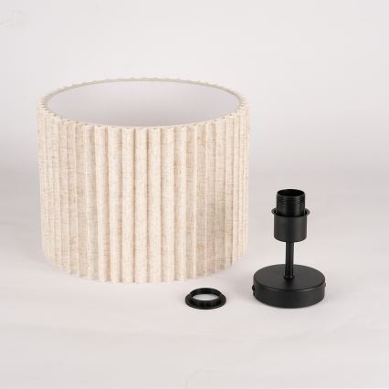 Brilagi - Lakke kinnitatav lühter NORDIC WAVE 1xE27/15W/230V läbimõõt 32 cm linane/must