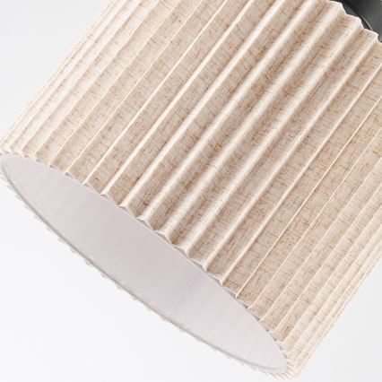 Brilagi - Lakke kinnitatav lühter NORDIC WAVE 1xE27/15W/230V läbimõõt 32 cm linane/must