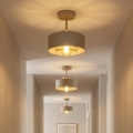 Brilagi - lakke kinnitatav lühter SPRING 1xE27/60W/230V beež/kuldne