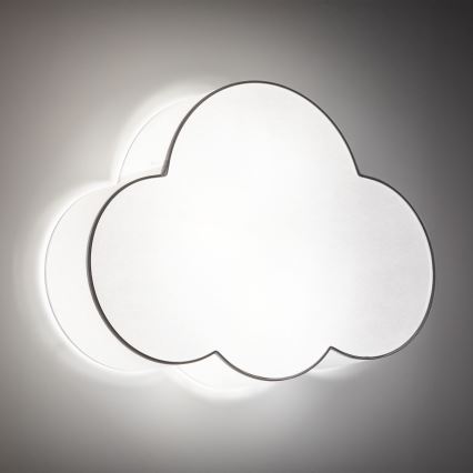 Brilagi - Laste laelamp NIMBUS 4xE27/15W/230V 46x63 cm valge