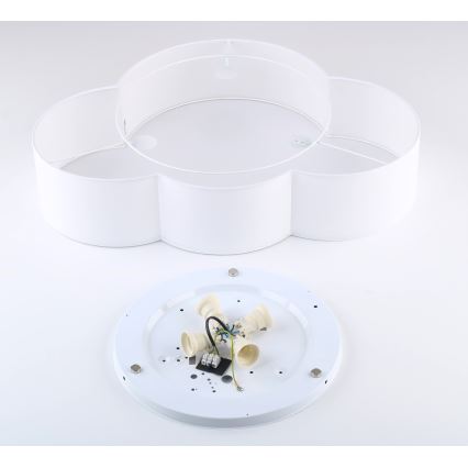Brilagi - Laste laelamp NIMBUS 4xE27/15W/230V 46x63 cm valge