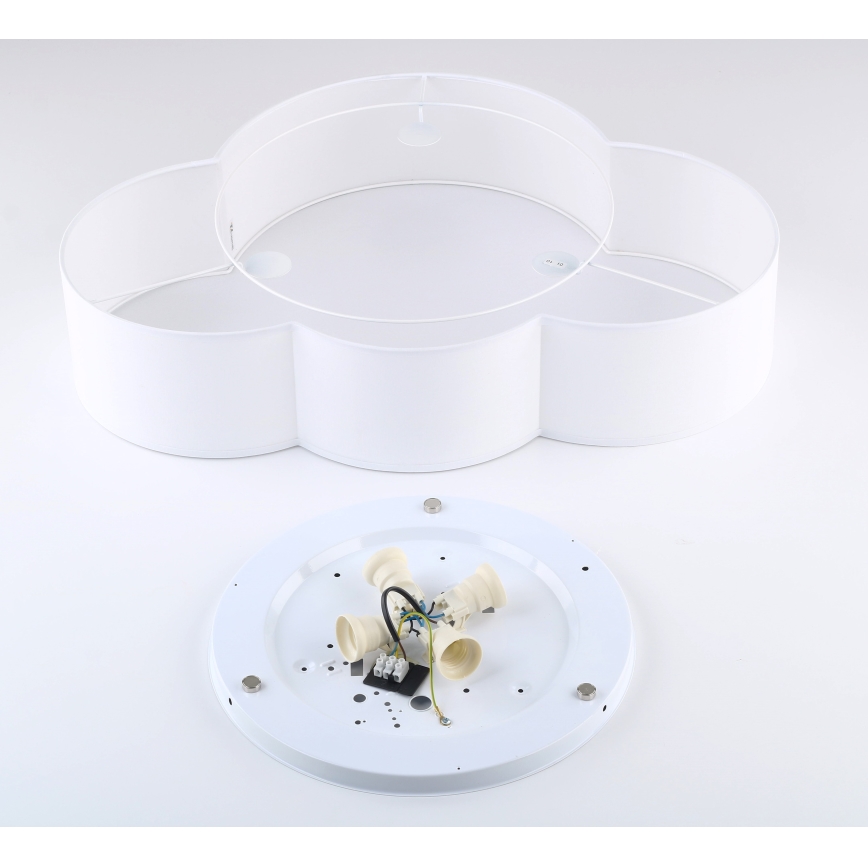 Brilagi - Laste laelamp NIMBUS 4xE27/15W/230V 46x63 cm valge