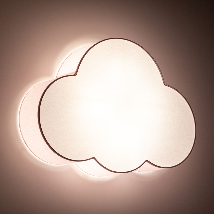 Brilagi - Laste laelamp NIMBUS 4xE27/15W/230V roosa