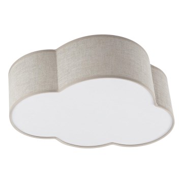 Brilagi - Laste laelamp NIMBUS LINEN 2xE27/15W/230V beež