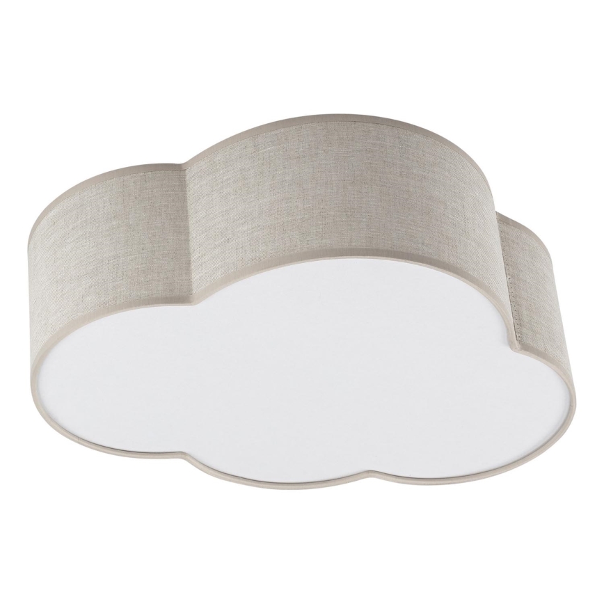 Brilagi - Laste laelamp NIMBUS LINEN 2xE27/15W/230V beež