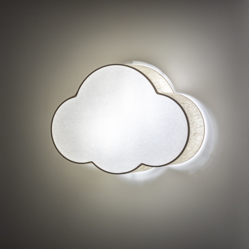 Brilagi - Laste laelamp NIMBUS LINEN 2xE27/15W/230V beež