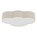 Brilagi - Laste laelamp NIMBUS LINEN 4xE27/15W/230V beež