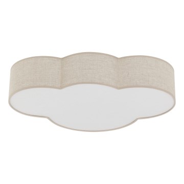 Brilagi - Laste laelamp NIMBUS LINEN 4xE27/15W/230V beež