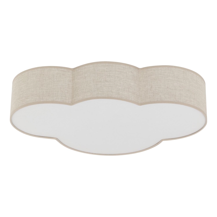 Brilagi - Laste laelamp NIMBUS LINEN 4xE27/15W/230V beež