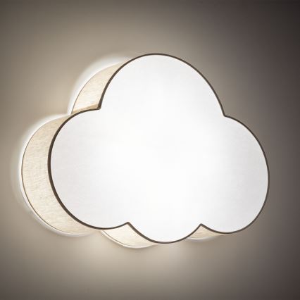 Brilagi - Laste laelamp NIMBUS LINEN 4xE27/15W/230V beež