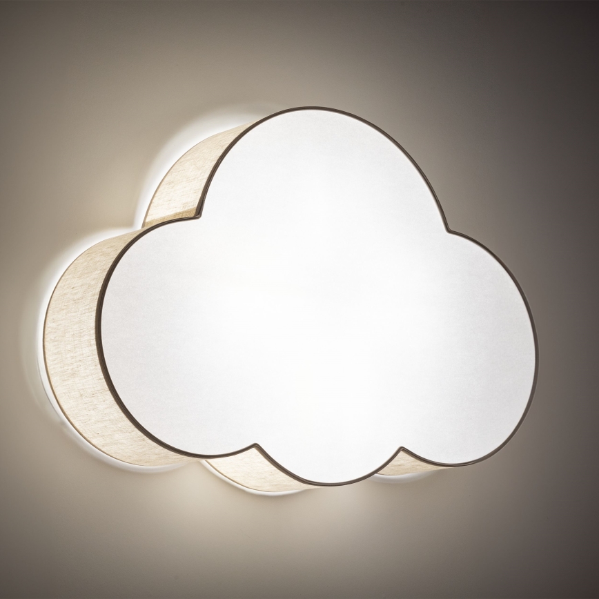 Brilagi - Laste laelamp NIMBUS LINEN 4xE27/15W/230V beež