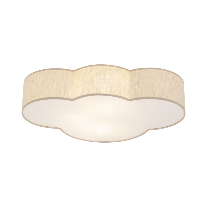 Brilagi - Laste laelamp NIMBUS LINEN 4xE27/15W/230V beež