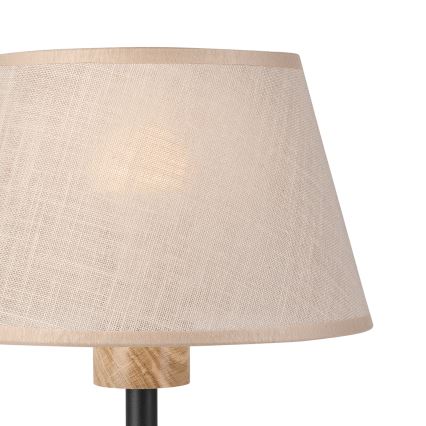 Brilagi - Laualamp ANTHONY 1xE27/60W/230V tamm/beež