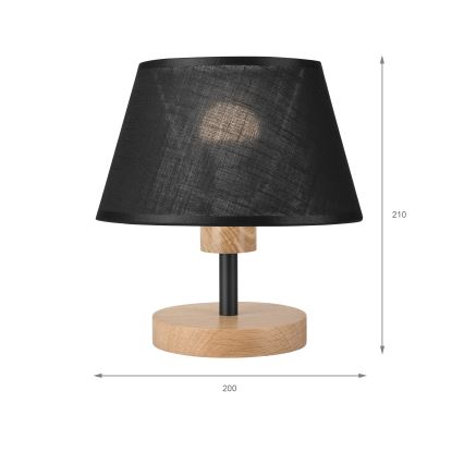 Brilagi - Laualamp ANTHONY 1xE27/60W/230V tamm/must