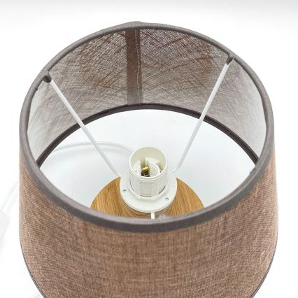 Brilagi - Laualamp ANTHONY 1xE27/60W/230V tamm/pruun