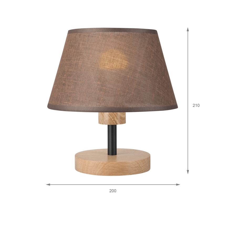 Brilagi - Laualamp ANTHONY 1xE27/60W/230V tamm/pruun