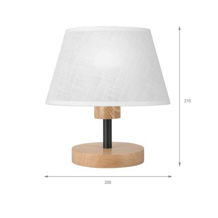 Brilagi - Laualamp ANTHONY 1xE27/60W/230V tamm/valge