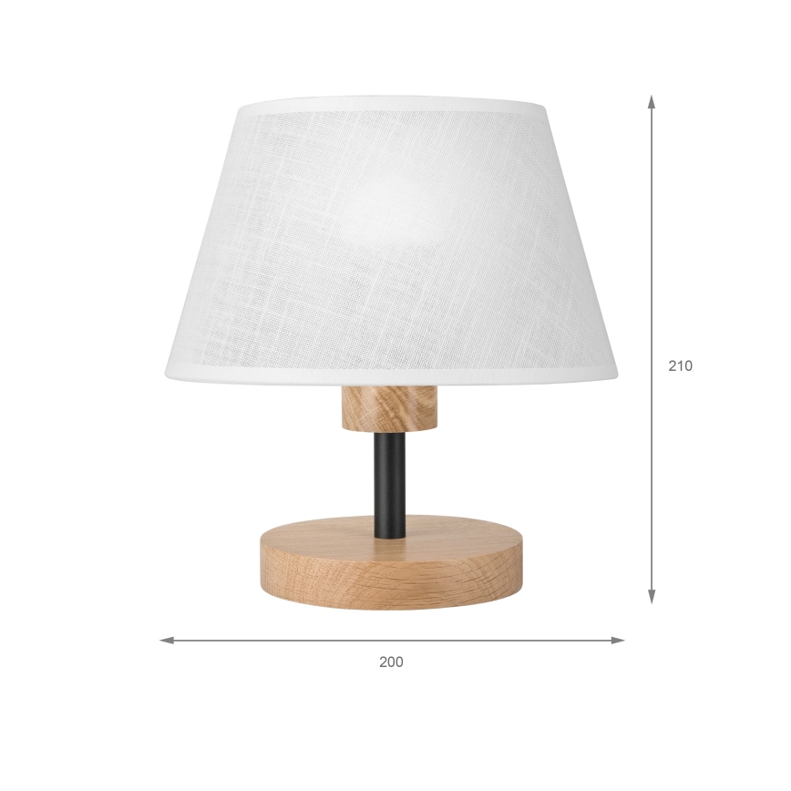 Brilagi - Laualamp ANTHONY 1xE27/60W/230V tamm/valge