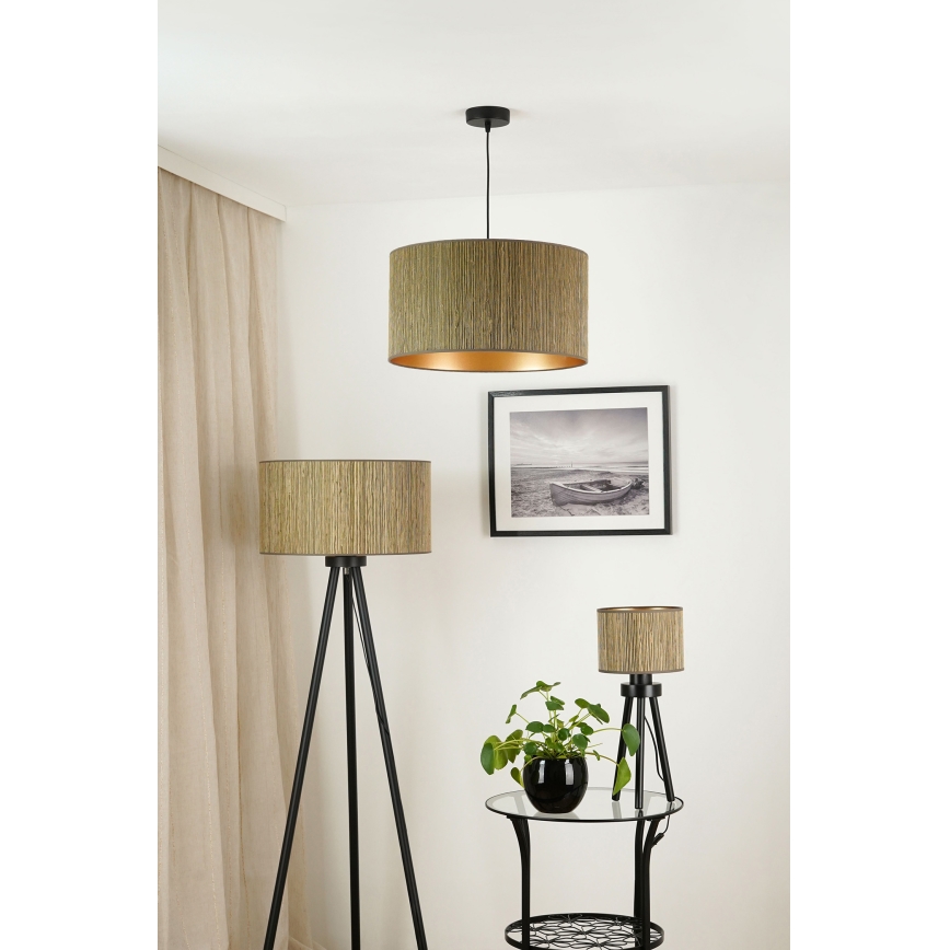 Brilagi - Laualamp BOSTON ROLLER 1xE27/15W/230V kõrs pruun/kuldne