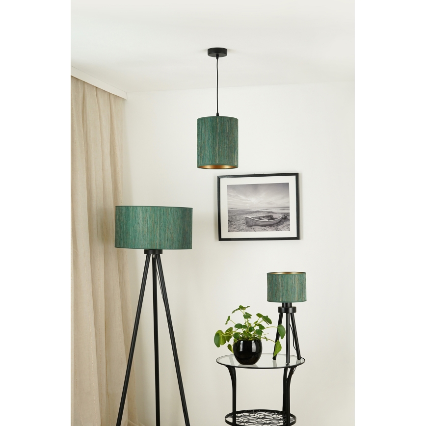 Brilagi - Laualamp BOSTON ROLLER 1xE27/15W/230V kõrs roheline/kuldne