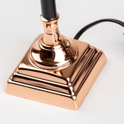 BRILAGI - Laualamp CERIA 1xE14/40W/230V läbimõõt 20,5 cm must/vasetoon/valge