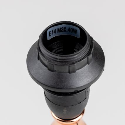 BRILAGI - Laualamp CERIA 1xE14/40W/230V läbimõõt 20,5 cm must/vasetoon/valge