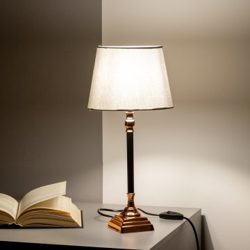 BRILAGI - Laualamp CERIA 1xE14/40W/230V läbimõõt 20,5 cm must/vaskne/hall