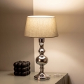 BRILAGI - Laualamp CERIA 1xE27/60W/230V läbimõõt 25 cm läikiv kroom/hall