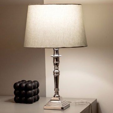 BRILAGI - Laualamp CERIA 1xE27/60W/230V, läbimõõt 30 cm, hõbedane/hall