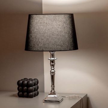 BRILAGI - Laualamp CERIA 1xE27/60W/230V läbimõõt 30 cm hõbedane/must